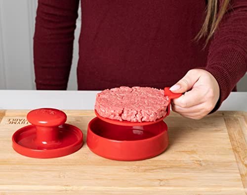 Joie Burger Press and Patty Maker, LFGB Approved and BPA Free, One Size, Red gallery