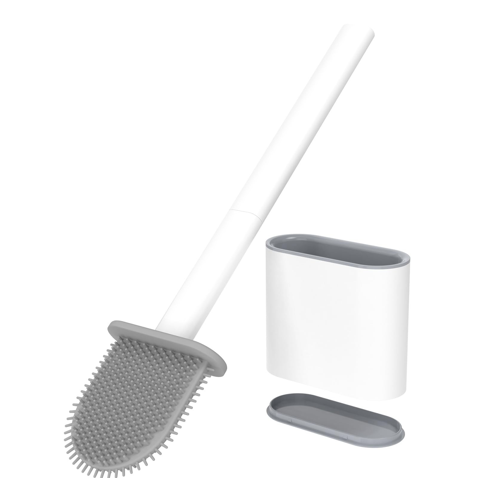 RV Toilet Bowl Brush by, Silicone Bristles, Wall-Mounted, Anti-Roll & Anti-Dr... gallery