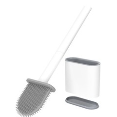 RV Toilet Bowl Brush by, Silicone Bristles, Wall-Mounted, Anti-Roll & Anti-Dr…