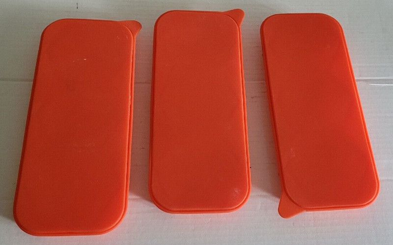 Set of 3 Silicone Hamburger Maker Storage 9 Molds Patties Camping Cookout Freeze gallery