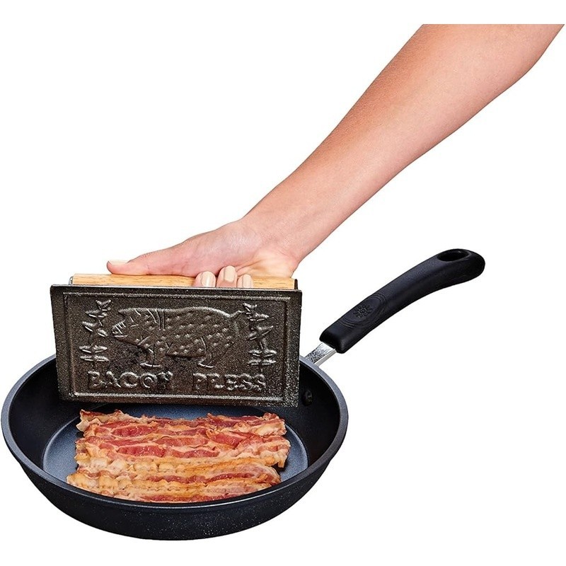 Heavy Duty Cast Iron Bacon Press Cooking Weight Burgers Steaks Quesadillas New gallery