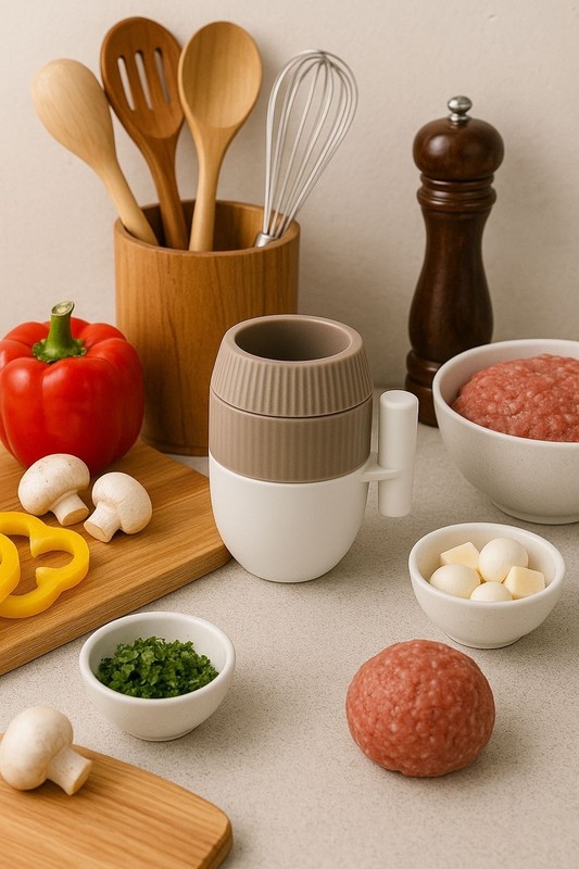Stuffed Meatball Maker 2in1 Press for Perfectly Filled Meatballs, Cakes & More gallery