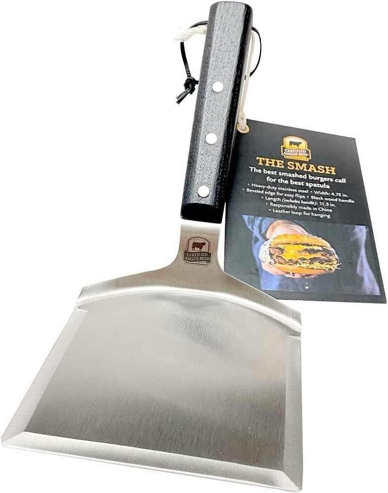 The Smash - Big Smash Burger Spatula Heavy Duty Stainless Steel Burger Smashe...
