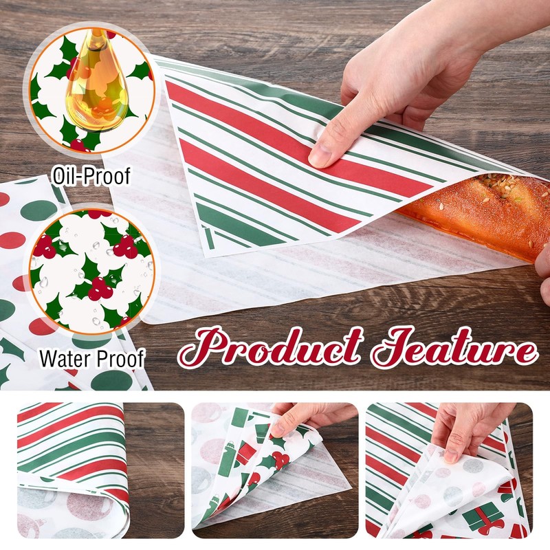Reallnaive 600 Pcs about 11.81 x11.81 inches/30 x 30cm, Christmas Gift gallery