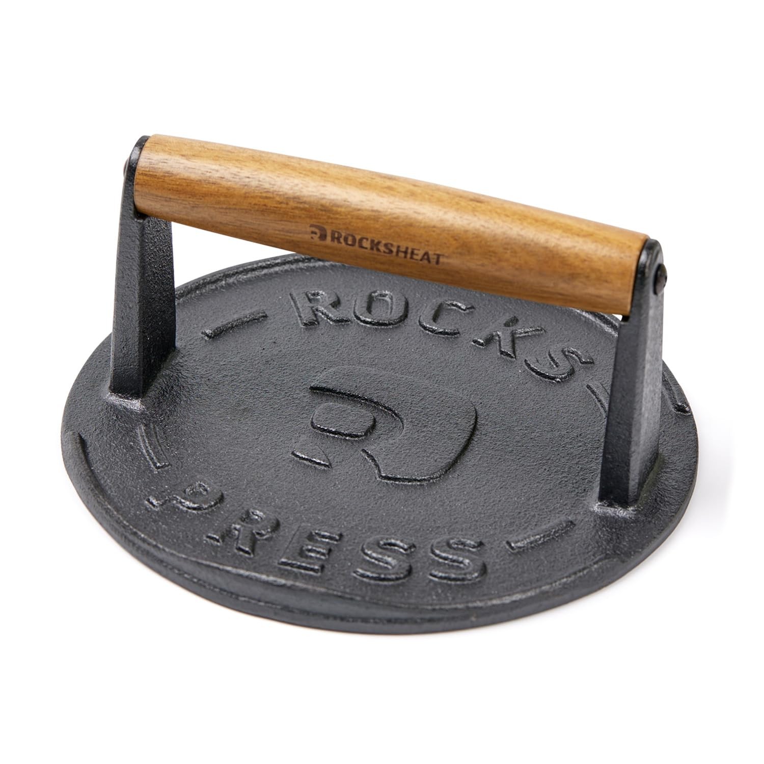 7 Inch Bacon Press Heavy Duty Cast Iron Grill 2.5 lbs Round Smash Burger gallery