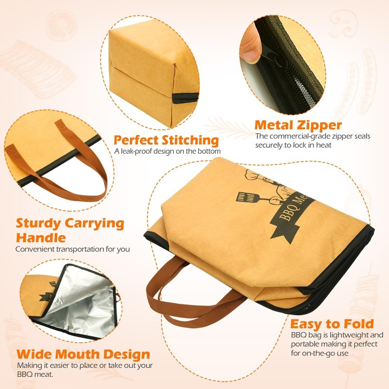 BBQ Blanket for Resting Meat Bag 21" Brisket Blanket Barbecue Tool Sets with ... gallery