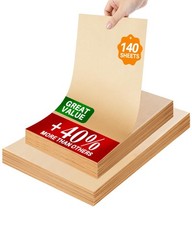 140 Parchment Paper Sheets 9×13 9″ x 13″ – 140 Pack, Natural Unbleached Brown