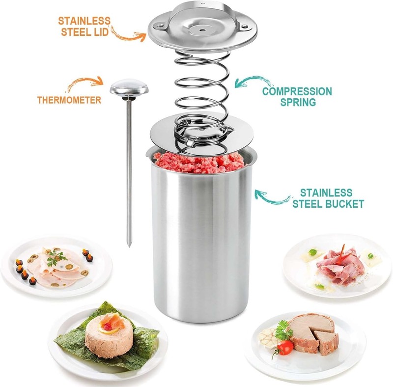 Effortless Homemade Deli Meat Maker with Integrated Thermometer – 2lb Capacity gallery
