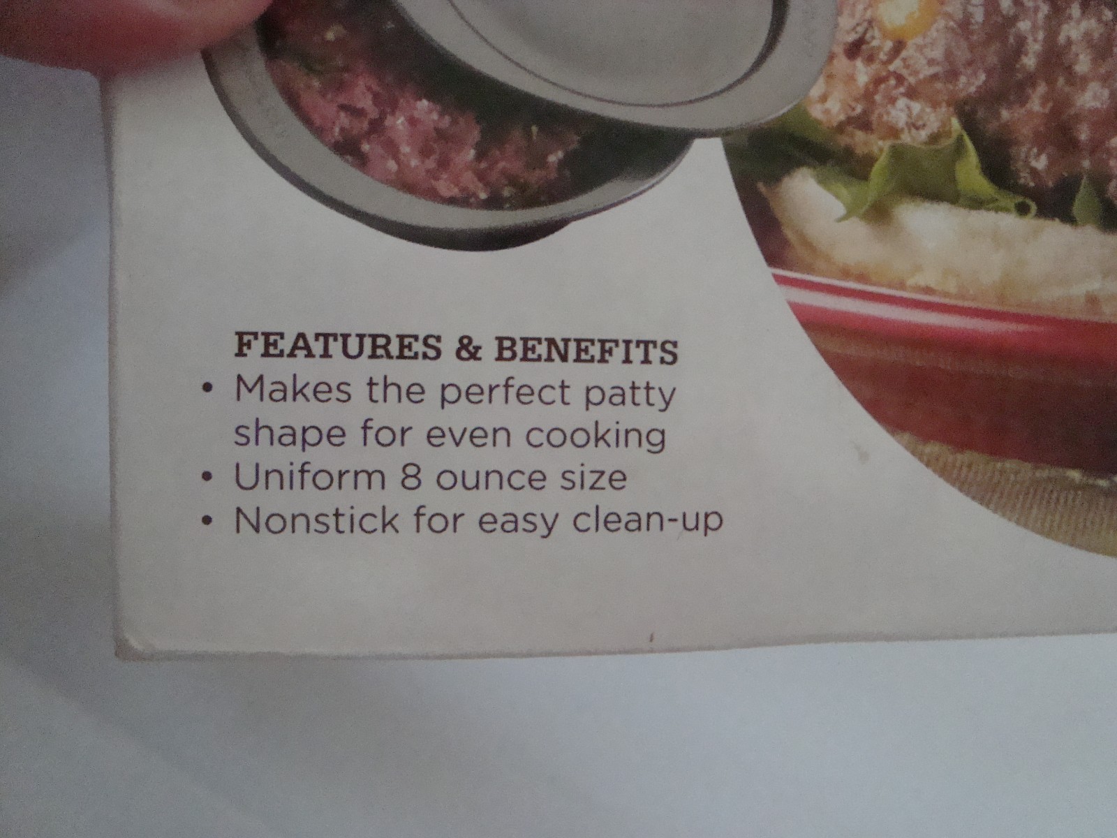NEW Rachael Ray BURGER MOLD Item# 57425 Includes User Guide & Original Box gallery
