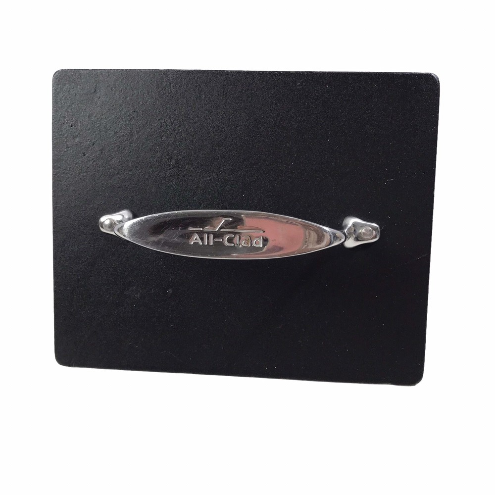 ALL-CLAD Heavy Cast Iron Burger Panini Bacon Sandwich Grill Press 8" x 10"