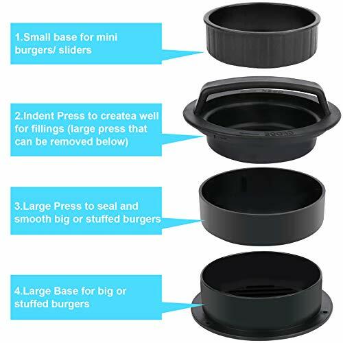 3 in 1 Stuffed Burger Press Patty Maker Rings Molds Kit, Non Stick Stuffer gallery