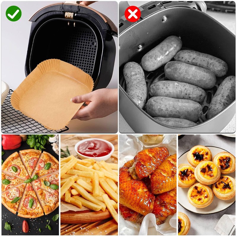 125 Pcs 7.9 Inch Square Air Fryer 125 Square, primary color gallery