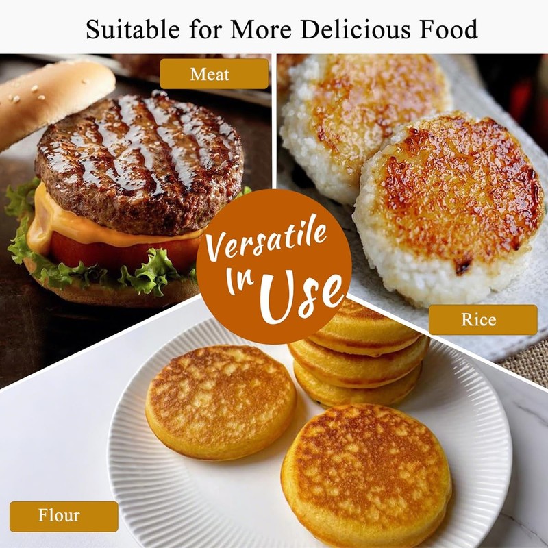 Burger Press Adjustable Hamburger Meat Patty Maker NonStick Stuffed Molds gallery