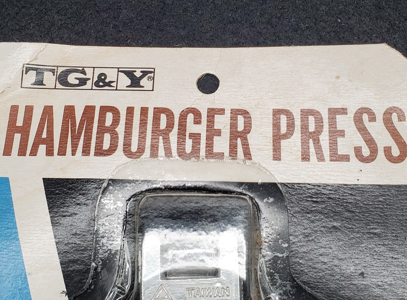 Vintage Hamburger Press Cow Steer Mold Patty Maker Aluminum TG&Y 3.5" NEW gallery
