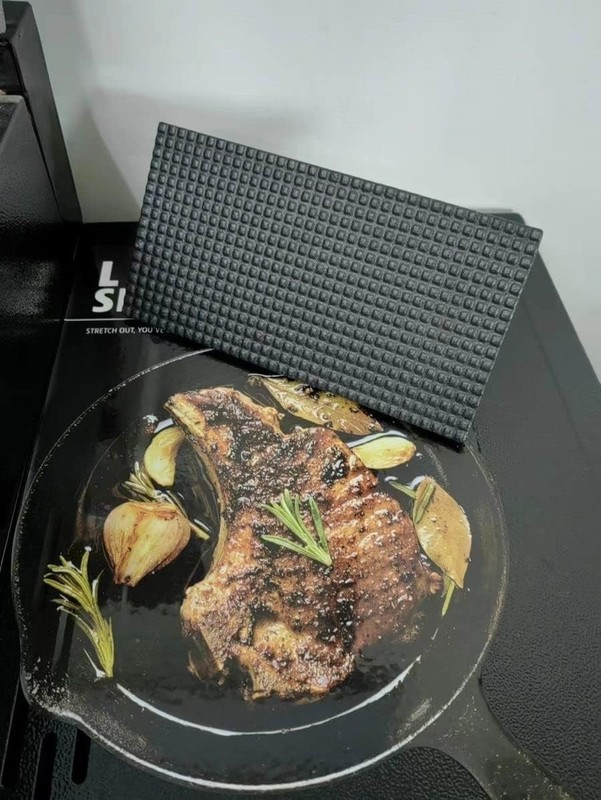 Prensa Para Tocino De 8.3"×4.3" Prensa Para Parrilla Hierro Fundido 2 PCS NUEVO. gallery