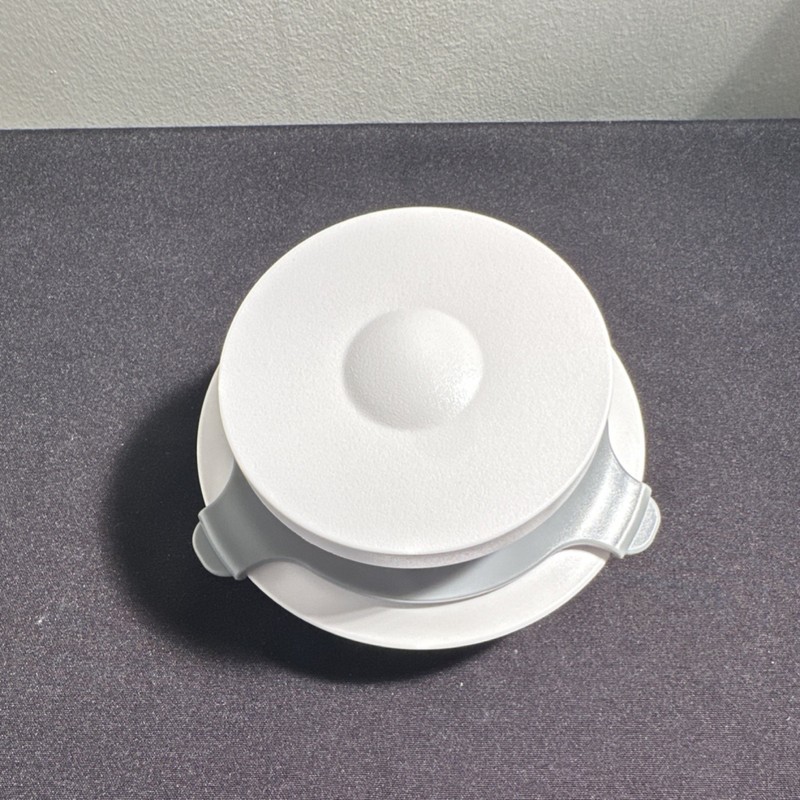 Pampered Chef Stuffed Burger Press Dishwasher Safe White Gray Plastic Medium gallery