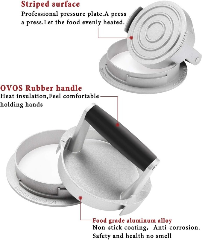 Ergonomic 3-in-1 Burger Maker - Customizes Patty Thickness for Ultimate Grilling gallery