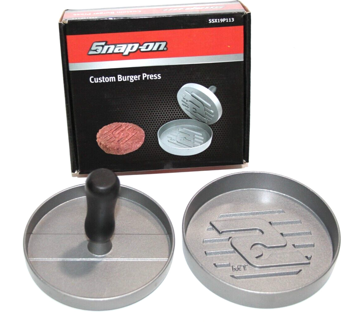 Snap-On Tools Custom Burger Press Collectible Metal S Logo Imprint Licensed NIB gallery