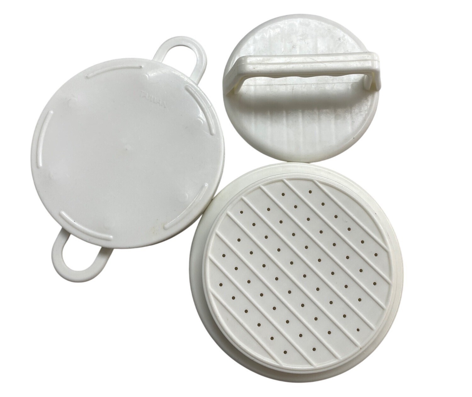 Plastic hamburger Press Mold With Handles gallery