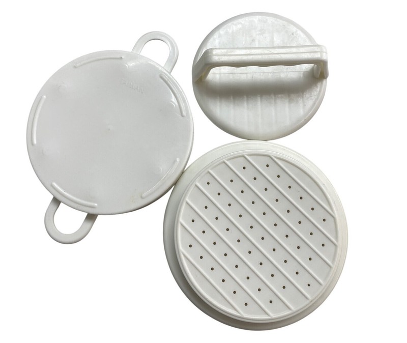 Plastic hamburger Press Mold With Handles gallery