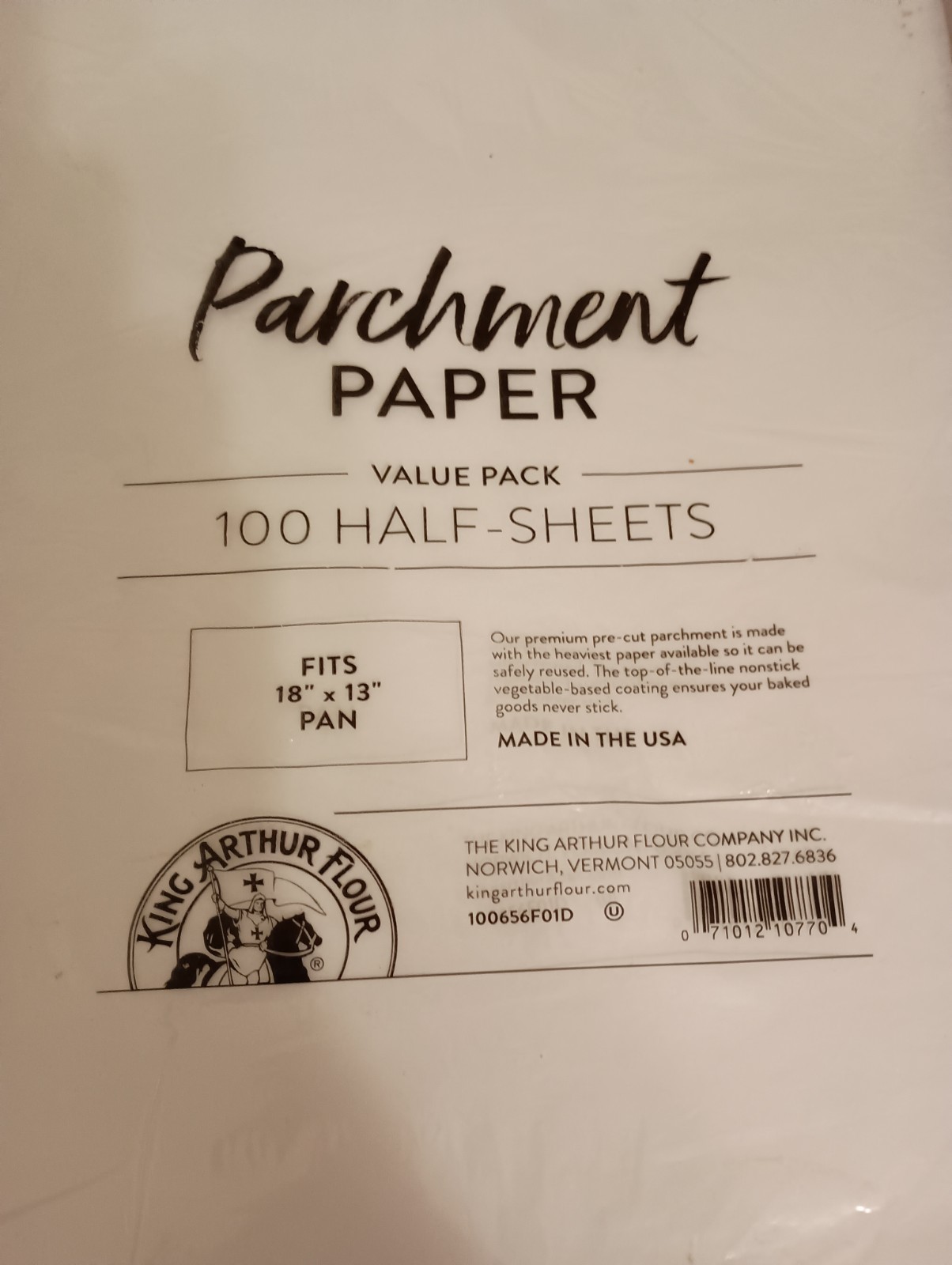 2 King Arthur Flour Precut Baking Parchment Paper, 173 Count (Pack of 2), White gallery