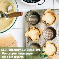 Zenlogy 6x6 Parchment Paper Squares (200 sheets) - - 200 Sheets, Brown gallery