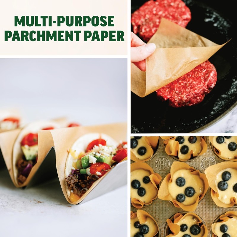Zenlogy 6x6 Parchment Paper Squares (200 sheets) - - 200 Sheets, Brown gallery