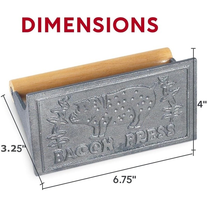 Heavy Duty Cast Iron Bacon Press Cooking Weight Burgers Steaks Quesadillas New gallery
