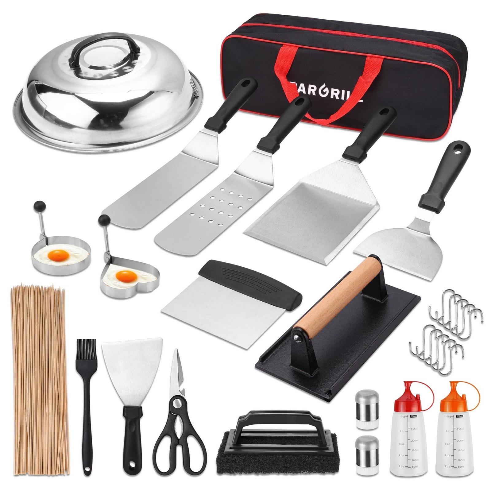 PARGRILL 128 PCS Griddle Accessories Kit - Premium Flat Top Grill Accessories... gallery