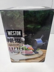Weston Burger Express Burger Press w/ Patty Ejector Model 07-0310-W New Open Box