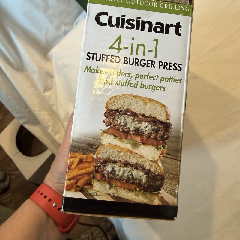 Cuisinart CSBP-100 3-in-1 Burger Press Patty Maker Burgers Sliders Stuffed NEW gallery