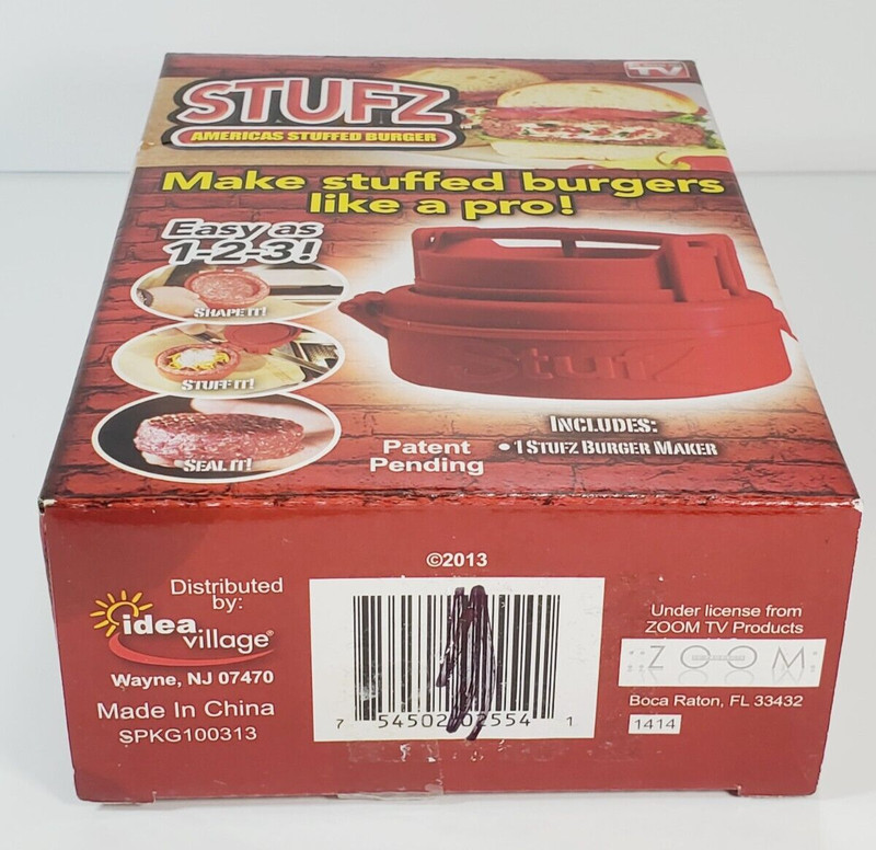 NEW STUFZ Americas Stuffed Burger Make Burgers Like a Pro, As-Seen-On TV gallery