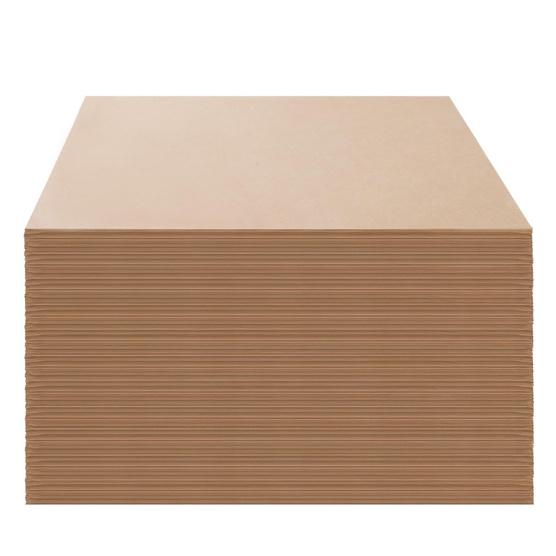 GeeRic Unbleached Waxed Deli Paper Sheets 12 * 12 12*12 inch 100PCS, Kraft gallery