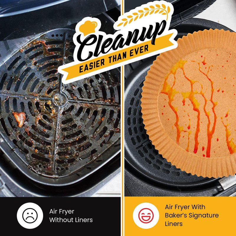 6.3” Small Round Air Fryer Liners, 2-4 qt Airfryer 6.3" Round, gallery