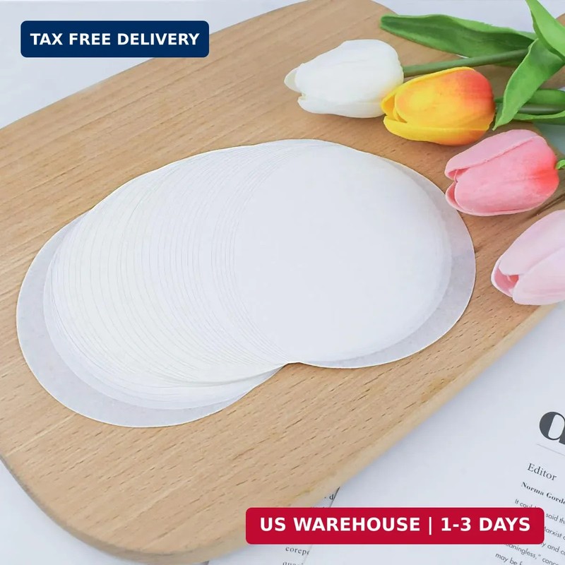 100 Pcs Burger Patty Paper Hamburger Parchment Papers 4 Inch Non-Stick Round Ham gallery