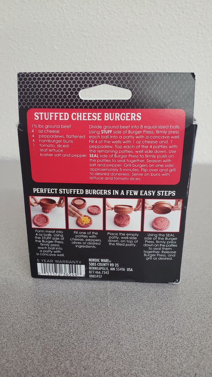 Nordic Ware 3 in 1 Stuffed Burger Press gallery