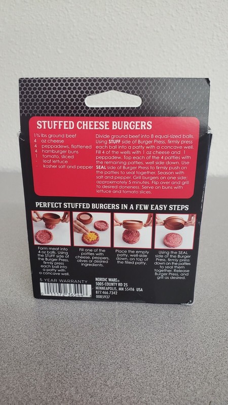 Nordic Ware 3 in 1 Stuffed Burger Press gallery