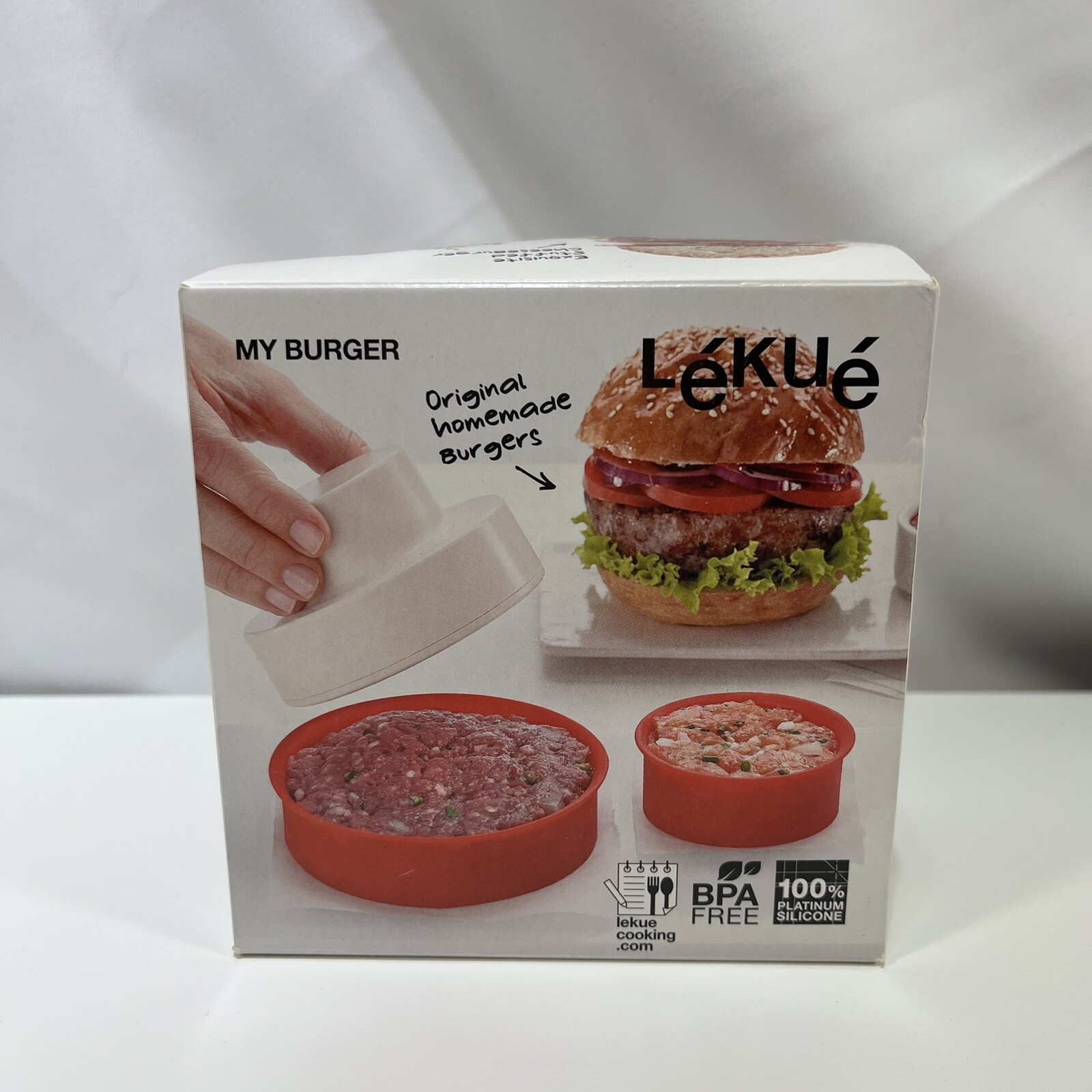 Lekue My Burger Stuffed Hamburger Patty Maker NEW BPA Free Silicone Summer Grill gallery