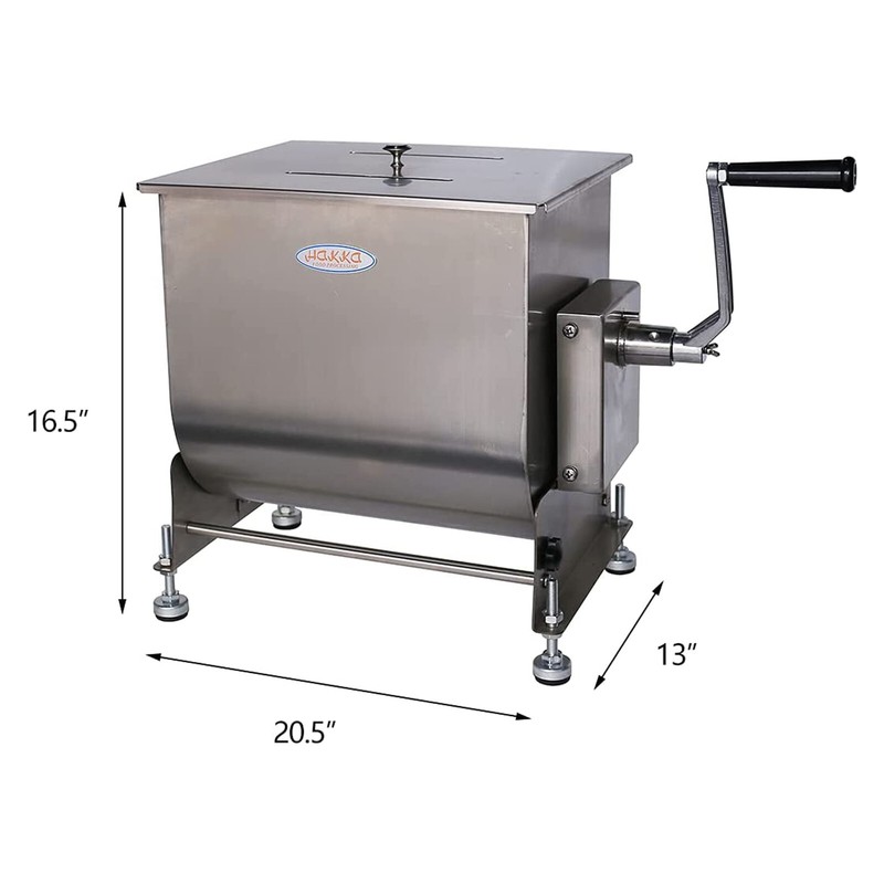Hakka Commercial 2 in 1 Food Processor Meat Mixer with Burger Press Patty Maker gallery