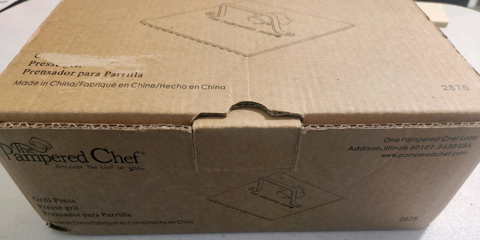 Pampered Chef Grill Press Cast Iron gallery