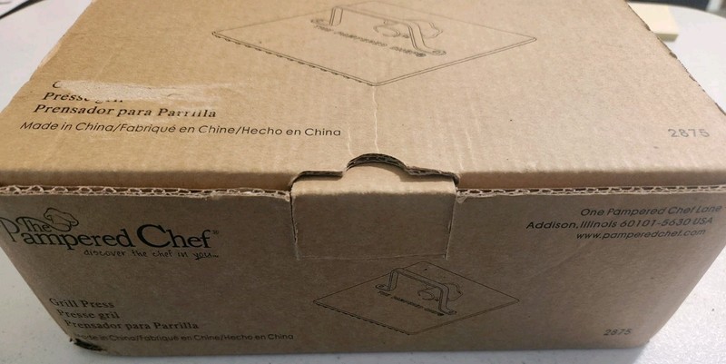 Pampered Chef Grill Press Cast Iron gallery