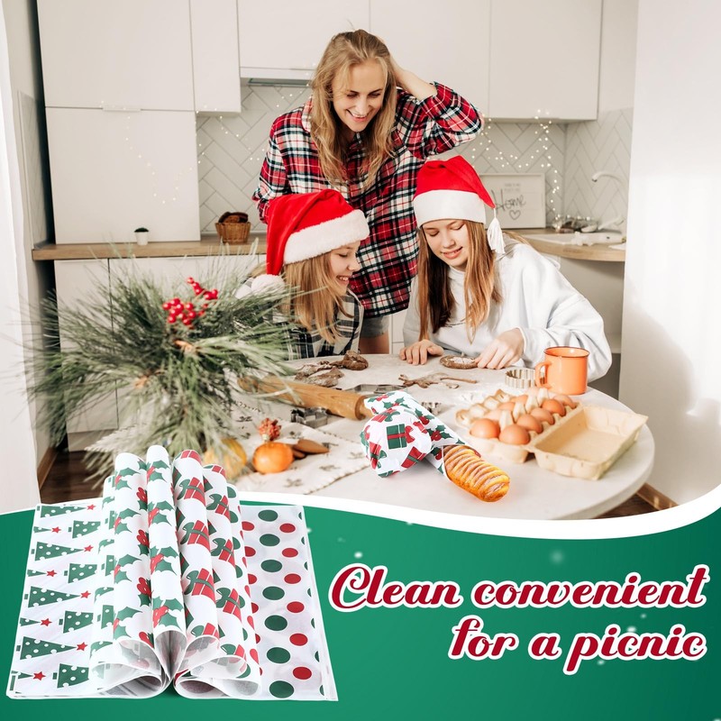 Reallnaive 600 Pcs about 11.81 x11.81 inches/30 x 30cm, Christmas Gift gallery