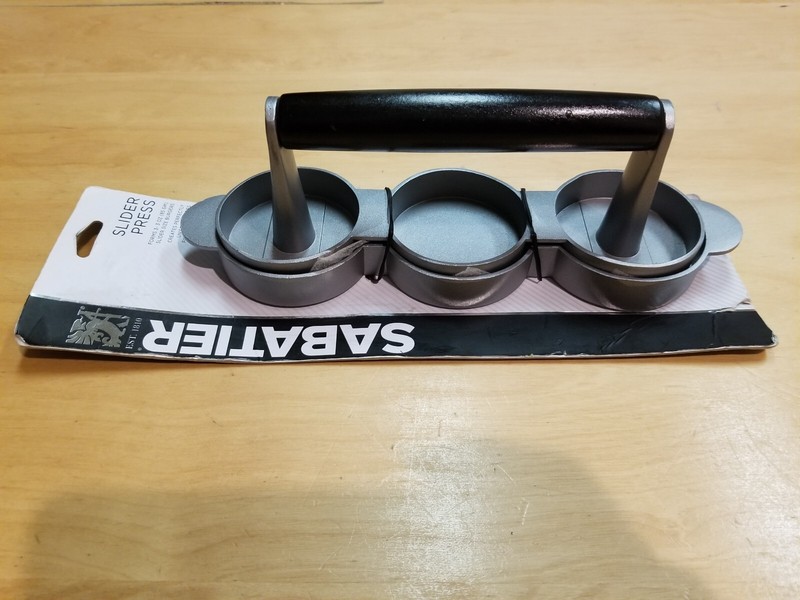 Sabatier Slider Press, 3 X 3oz Slider Size Burgers, Hamburgers, New, Ships Free gallery