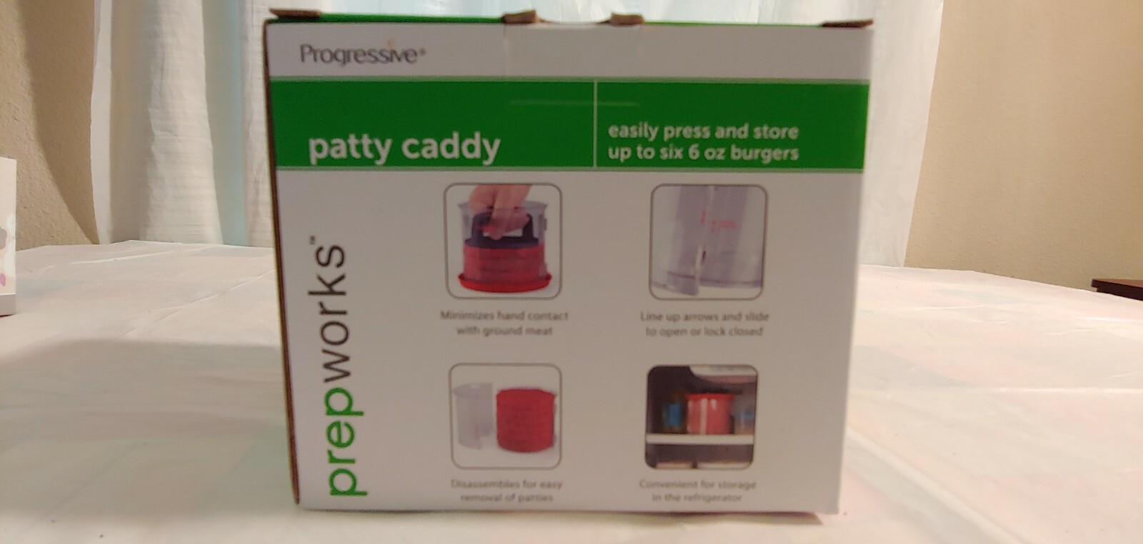 Prepworks by Progressive Hamburger Patty Caddy, Press and Storage Container gallery