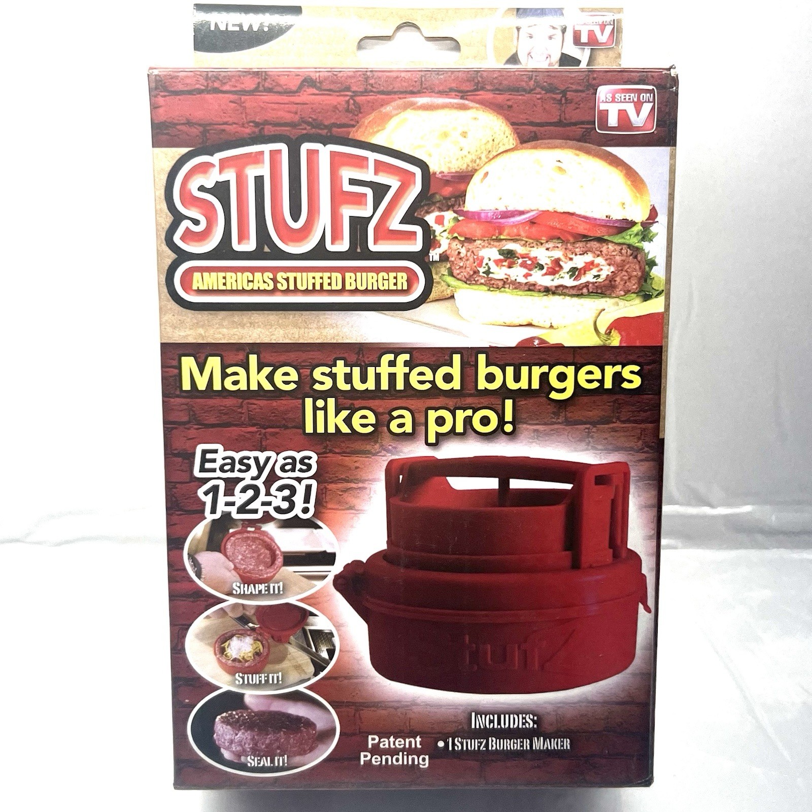 STUFZ - AMERICANS STUFFED BURGER AS SEEN ON TV NEW IN BOX gallery