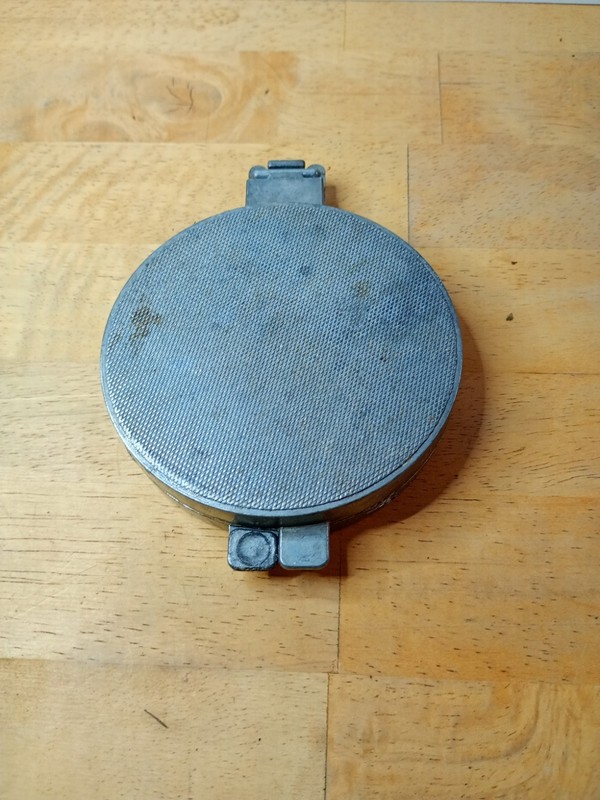 PROGRESSUS W. Germany Burger Meat Press MID CENTURY Aluminum 3 1/2" Vtg 1968 gallery