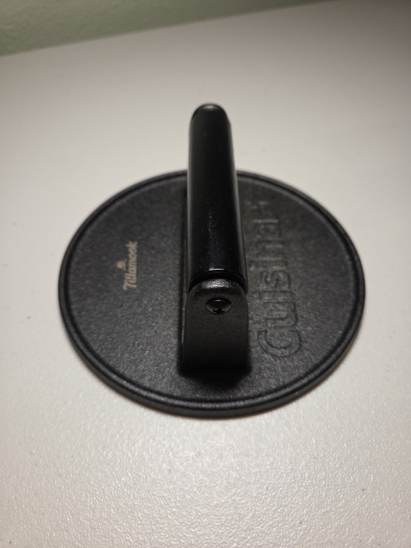Cuisinart 6.5" Smashed Burger Press, Cast Iron Tillamook Branded gallery