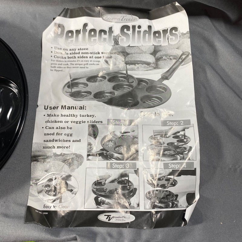 Gourmet Trends Perfect Sliders Hamburger Slider Maker Non Stick Burger Press Kit gallery