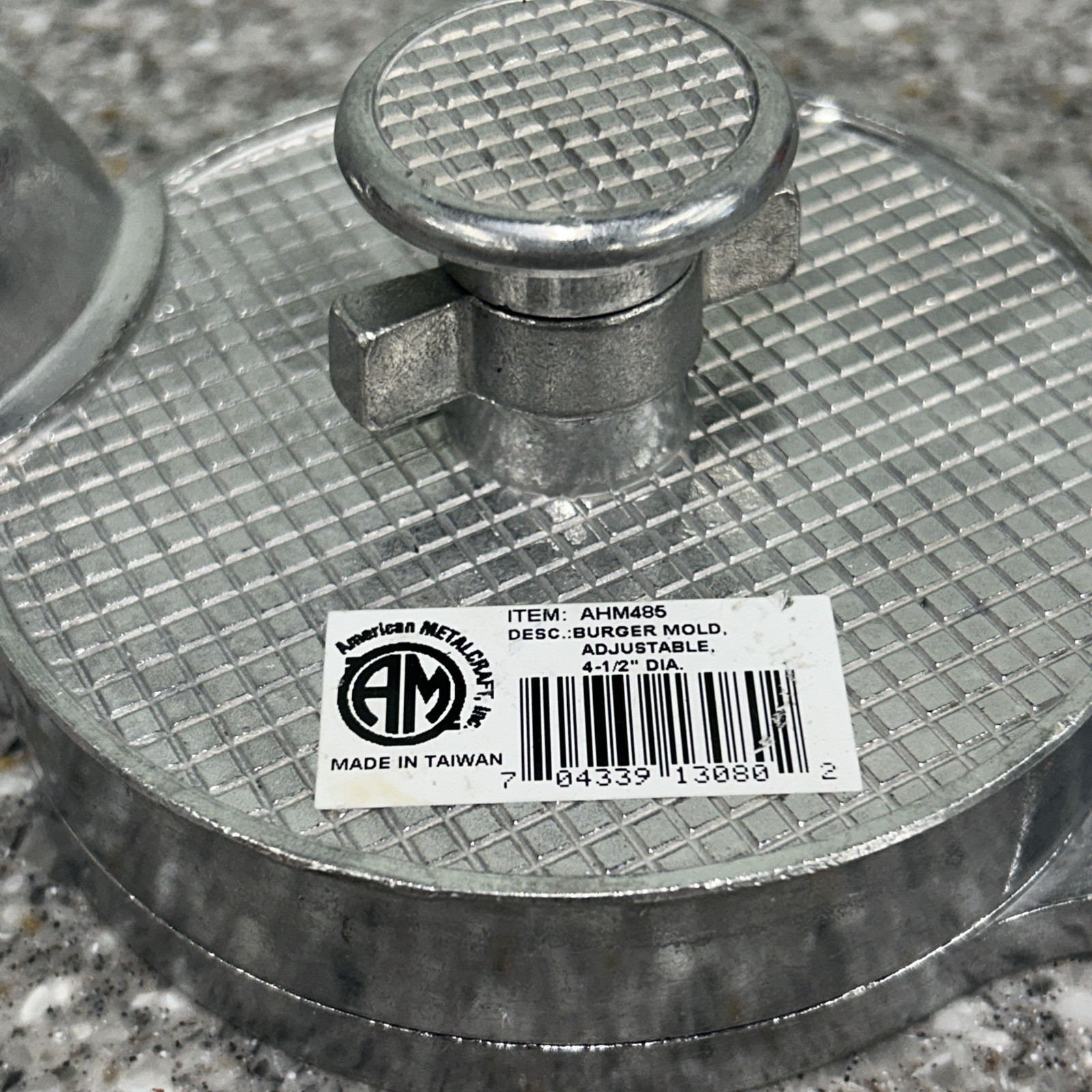 American Metalcraft AHM485 4 1/2 in Hamburger Press gallery