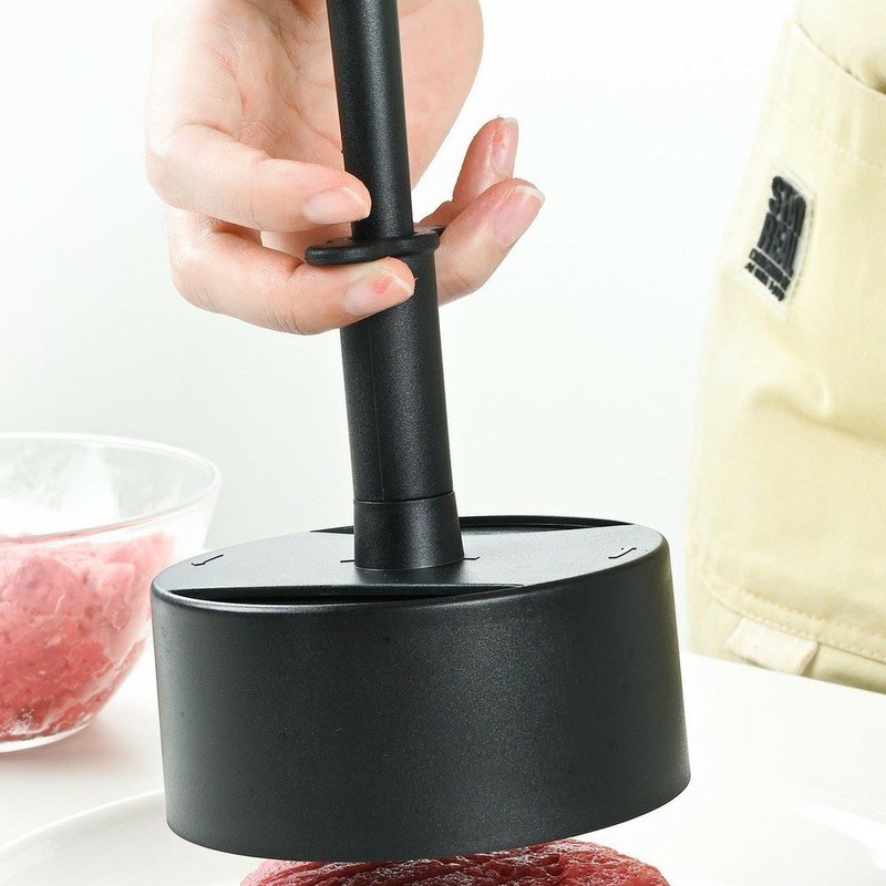 Reusable Lightweight Hamburger Patty Press with 100 Sheets of Silicone Oil Paper gallery